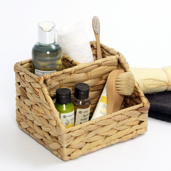 Плетеная корзина для белья WasserKRAFT Wern WB-420 WB-420-S водный гиацинт