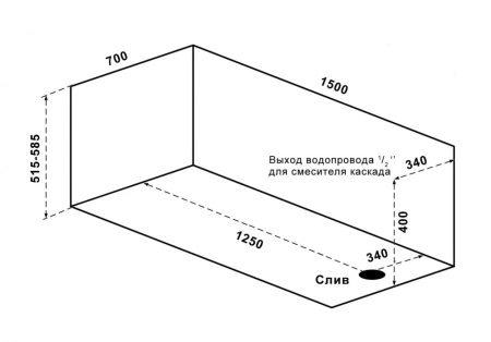 Акриловая ванна Relisan Eco Plus 160х70 Гл000015091 белый