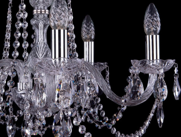 Подвесная люстра Bohemia Ivele Crystal 1402 1402/5/195/Ni