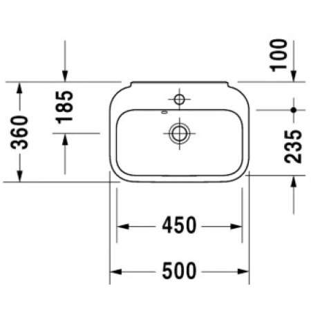 Раковина 50x36 см Duravit Happy D.2 0709500000