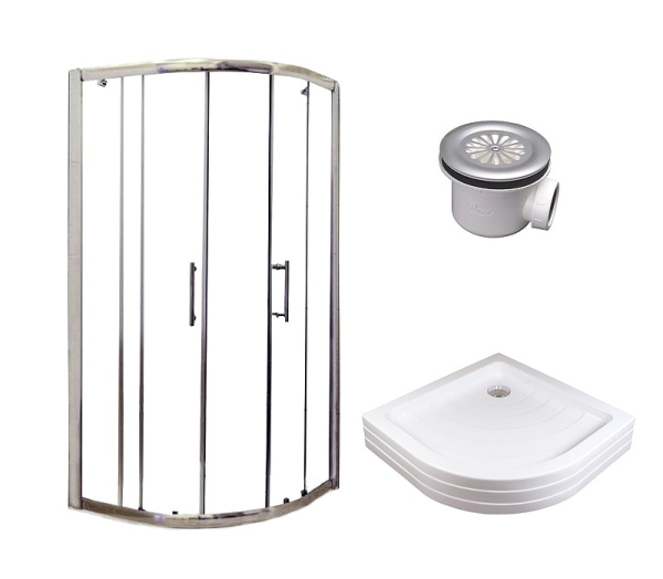 Душевой уголок Ravak Blix XP2CP4-90 90x90 70508014 профиль xром стекло Transparent