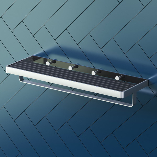 Полотенцедержатель с крючками Damixa Jupiter DA7737700 черный