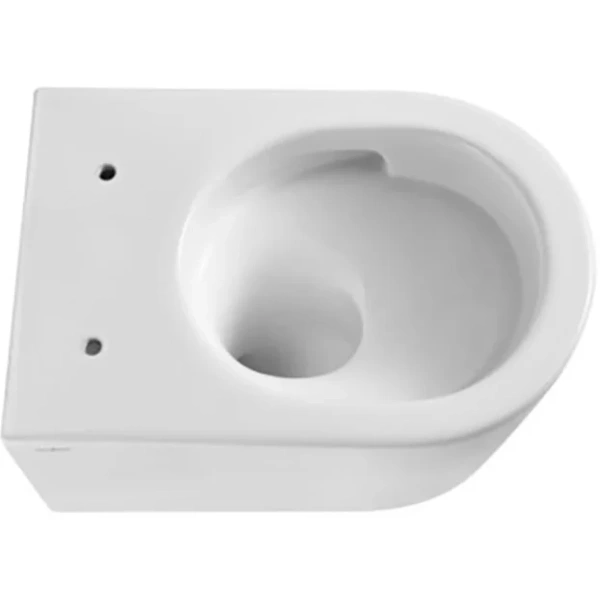 Унитаз подвесной Aquatek Оберон AQ1365T-00 безободковый, торнадо, с сиденьем микролифт, белый