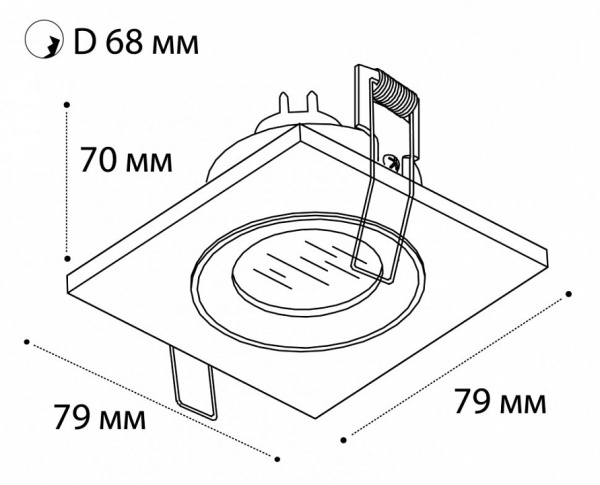 Встраиваемый светильник Italline QSO 225L QSO 225L white