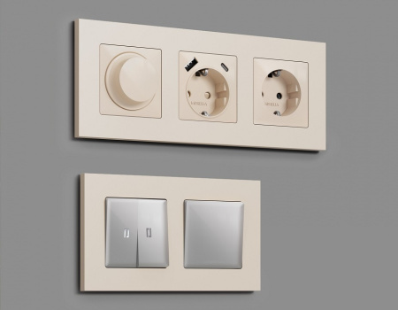 Рамка на 2 поста Ambrella Volt Qubi AF250332