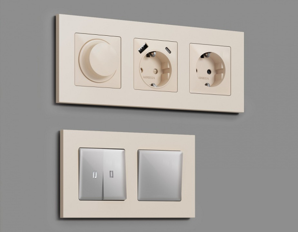 Рамка на 2 поста Ambrella Volt Qubi AF250332