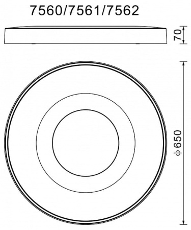 Накладной светильник Mantra Coin 7562