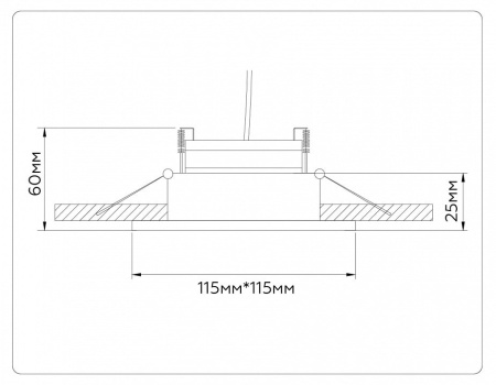 Встраиваемый светильник Ambrella Light TN TN52337