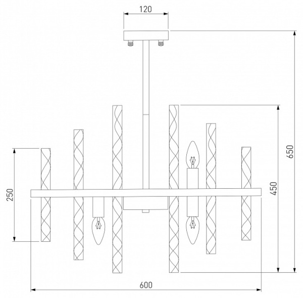 Люстра на штанге Bogate's Hollis 367/9 Smart