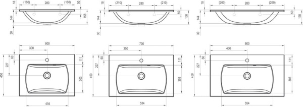 Раковина Classic II Slim 70 XJX01170001