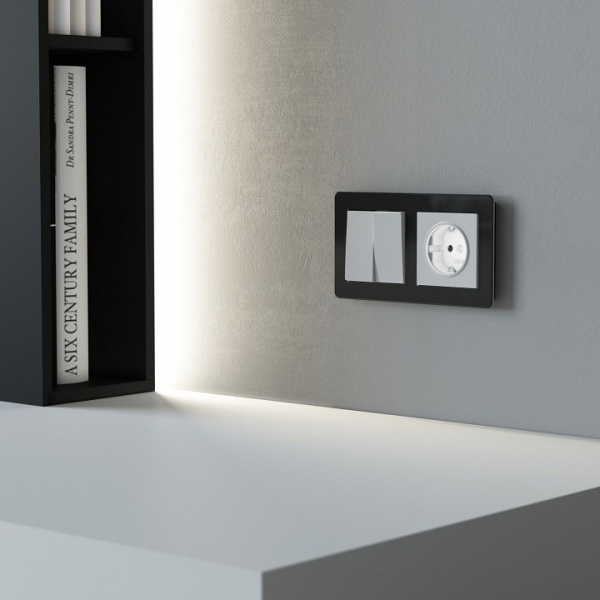 Розетка с заземлением с подсветкой без рамки Werkel DBQ29 W1171461