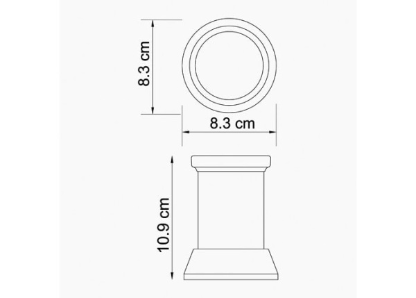 Стакан для зубных щеток WasserKRAFT Donau K-2428