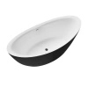 Акриловая ванна Grossman Galaxy 180х85 GR-1402MB белый, черный