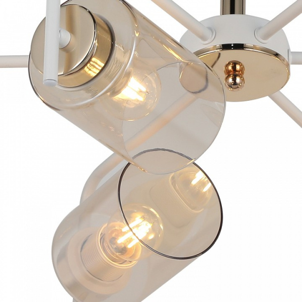 Люстра на штанге ILLUMICO  IL8248-6COU-79 WH GD