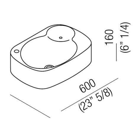 Раковина Agape Nivis 60 ACER0763PRZ *1