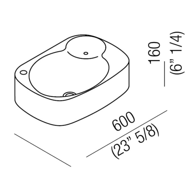 Раковина Agape Nivis 60 ACER0763PRZ *1