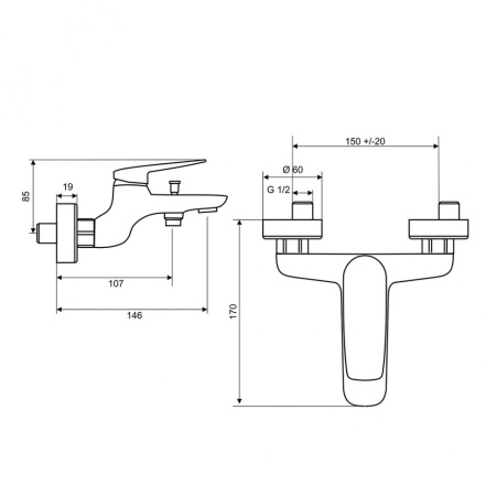 Комплект смесителей Paini Laguna LACRSET3 с душевым гарнитуром