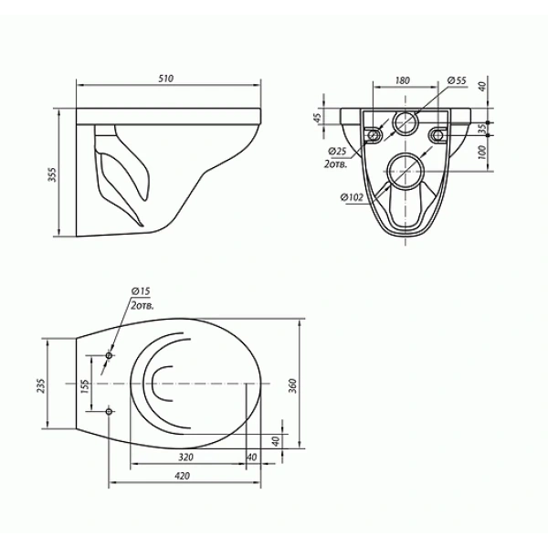 Унитаз подвесной Kolo Idol M1310002U с сиденьем микролифт, белый