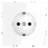 Розетка с заземлением без рамки Voltum S70 VLS040101