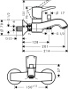 Смеситель для ванны hansgrohe Metropol Classic 31340000