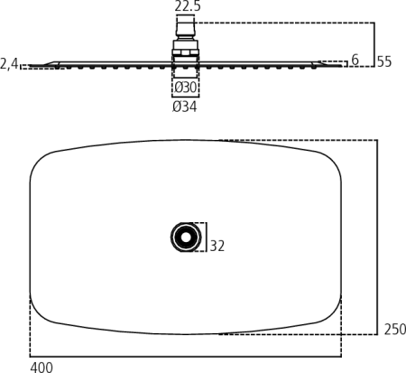 Верхний душ Ideal Standard IdealRain lux B0391MY