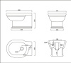 Биде подвесное BelBagno Boheme BB115BH