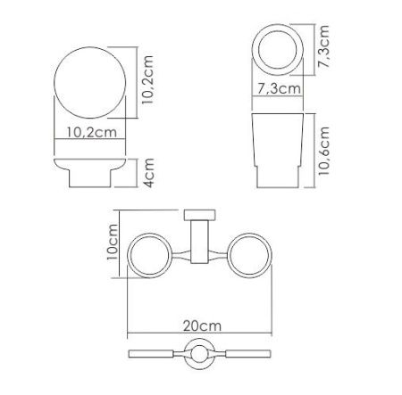 K-28226 Держатель стакана и мыльницы