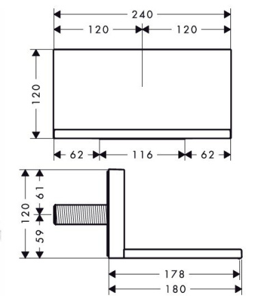 Излив для ванны Axor Shower Collection 10942000