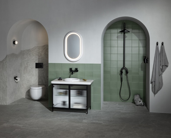 Клавиша смыва Vitra Liquid 740-2101 черная глянцевая