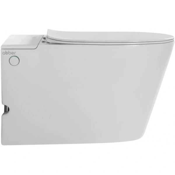 Унитаз подвесной Abber Bequem AC1106P импульсный, с сиденьем микролифт, белый