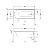 Акриловая ванна Duravit D-Neo 180х80 700475000000000