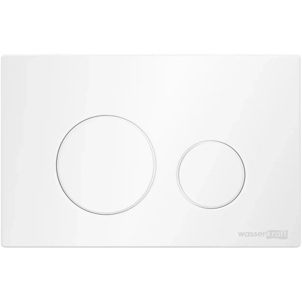 Инсталляция для унитаза WasserKRAFT Salm 27 27TLT.010.ME.BL.WH02 с кнопкой смыва, белый