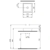 Раковина 38,5x38,5 см Berges Ego SL 181010