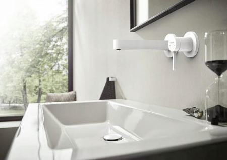Смеситель для раковины hansgrohe Finoris 76051700 матовый белый