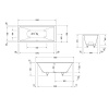 Композитная ванна Duravit DuraSquare 180х80 700426000000000 с ножками