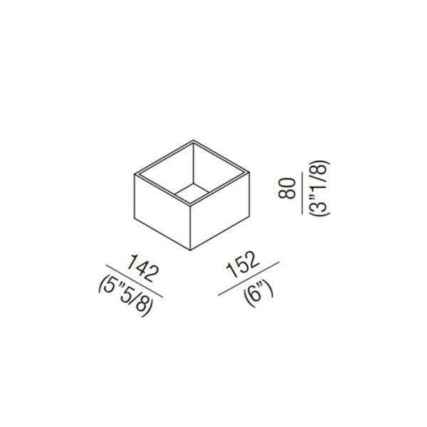 Ящик Agape Puzzle ALEG526GR серый