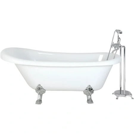 Акриловая ванна Ceruttispa Classic CT9323 157x77 см, отдельностоящая, белый