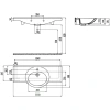 Раковина 111x50 см Creavit Etol ET11000000