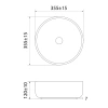 Раковина 35,5x35,5 см IDDIS Ray RAYBM03i27