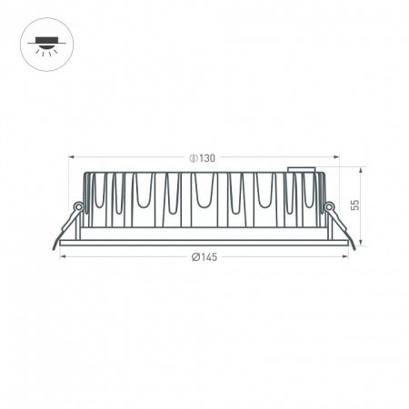 Встраиваемый светильник Arlight 021494