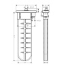Внешняя монтажная часть Hansgrohe sBox 28020140 шлифованная бронза