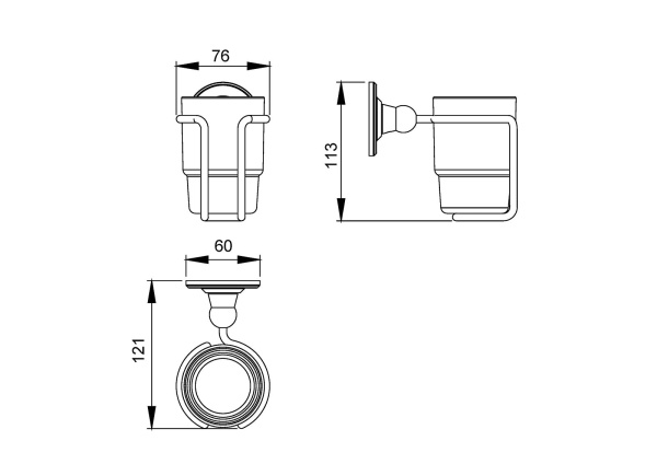 Стакан для зубных щеток Timo Nelson 160031/02