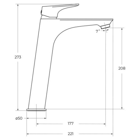 Смеситель для раковины BelBagno Marino MARINO-LMC-CRM-W0