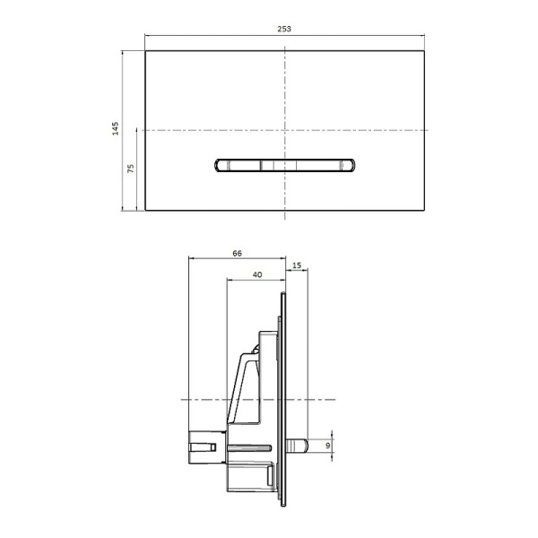 Клавиша смыва Villeroy&Boch ViConnect E300 922169AN