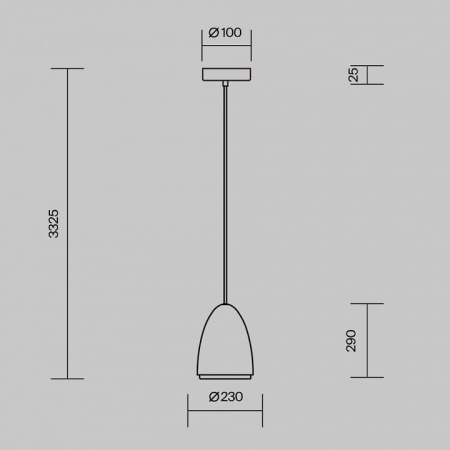 Подвесной светильник Maytoni Пиластро MOD430PL-01CM