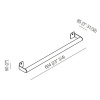 Полотенцедержатель Agape Mach 2 AMC20933E черный
