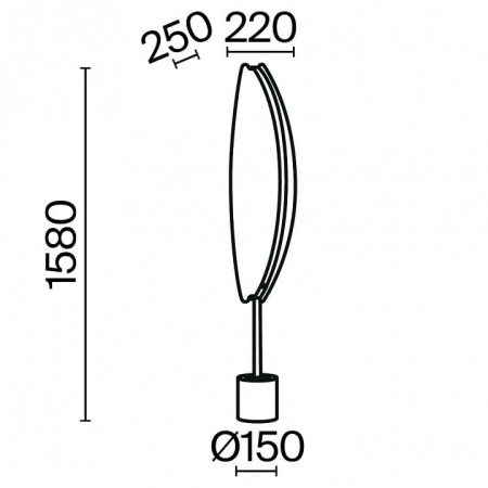 Торшер Maytoni Бриз MOD281FL-L33BS3K