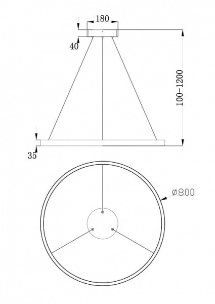 Подвесной светильник Maytoni Rim MOD058PL-L42B4K