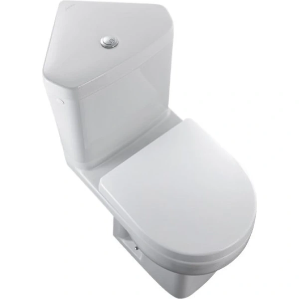 Унитаз-компакт Jacob Delafon Odeon Up 18557К-00 + E4741-00 + E70011-00 угловой, с сиденьем микролифт, белый