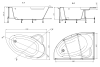 Акриловая ванна Roca Luna 170x115 ZRU9302912 R